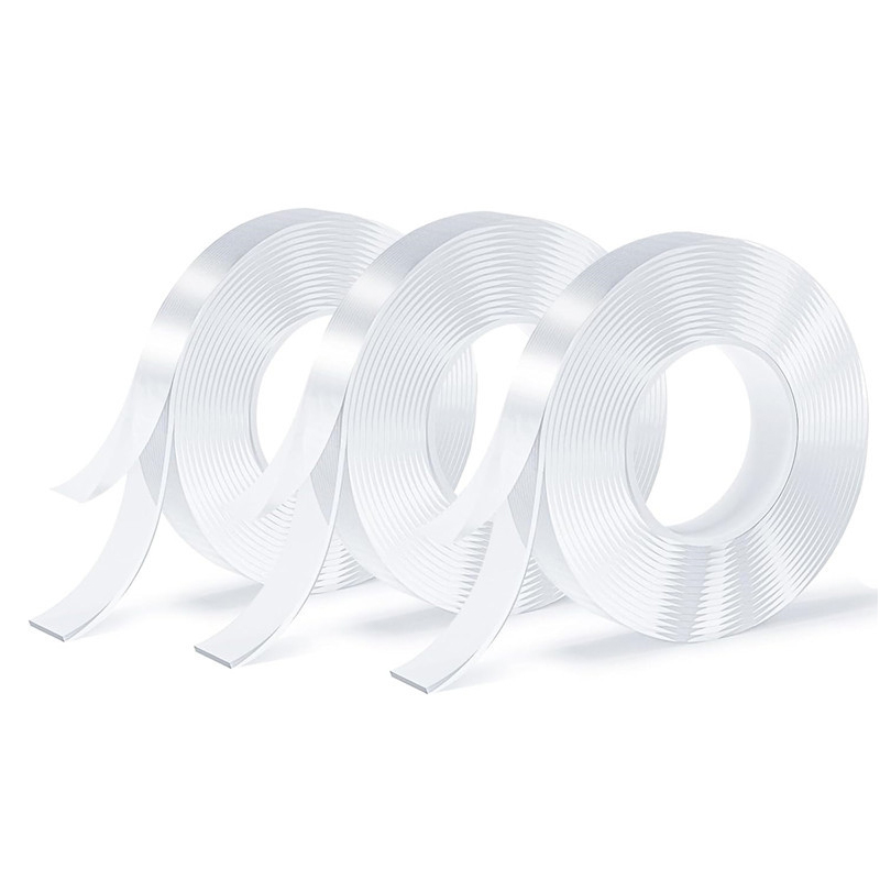 Removable Washable Double Sided Nano Transparent Traceless Adhesive Tape