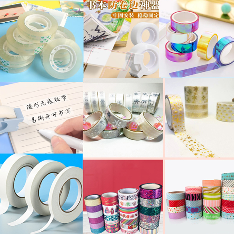 Clear Transparent Stationery Tape Refills Rolls for Office School Home