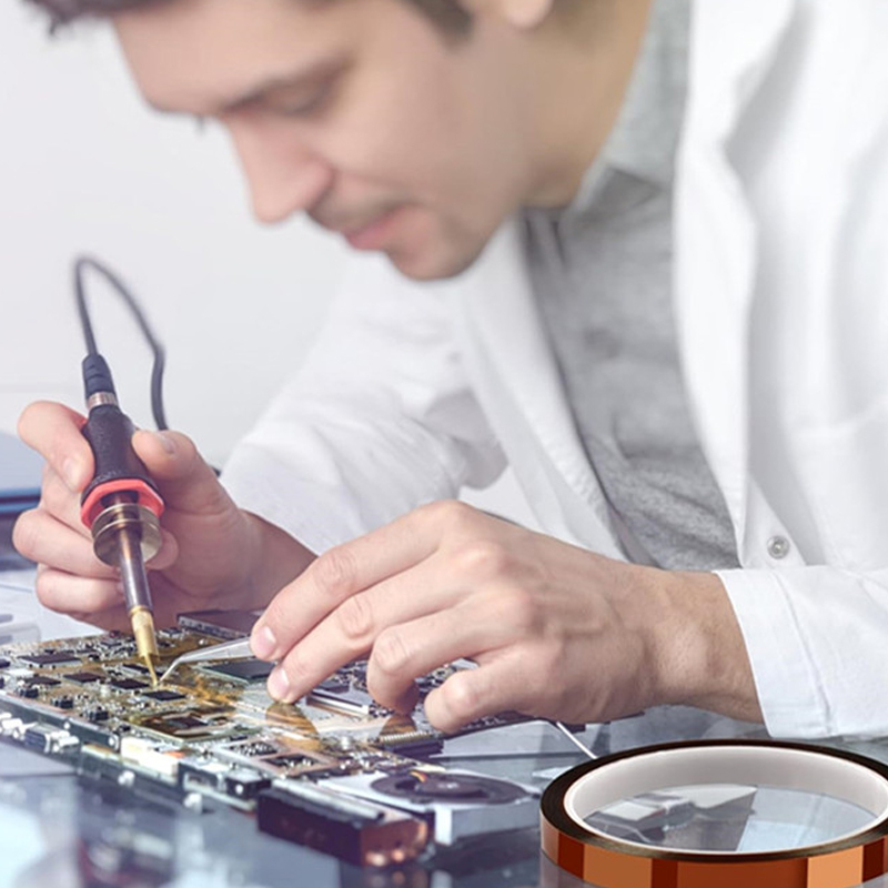 Brown PI Gold Finger High-Temperature Polyimide Tape