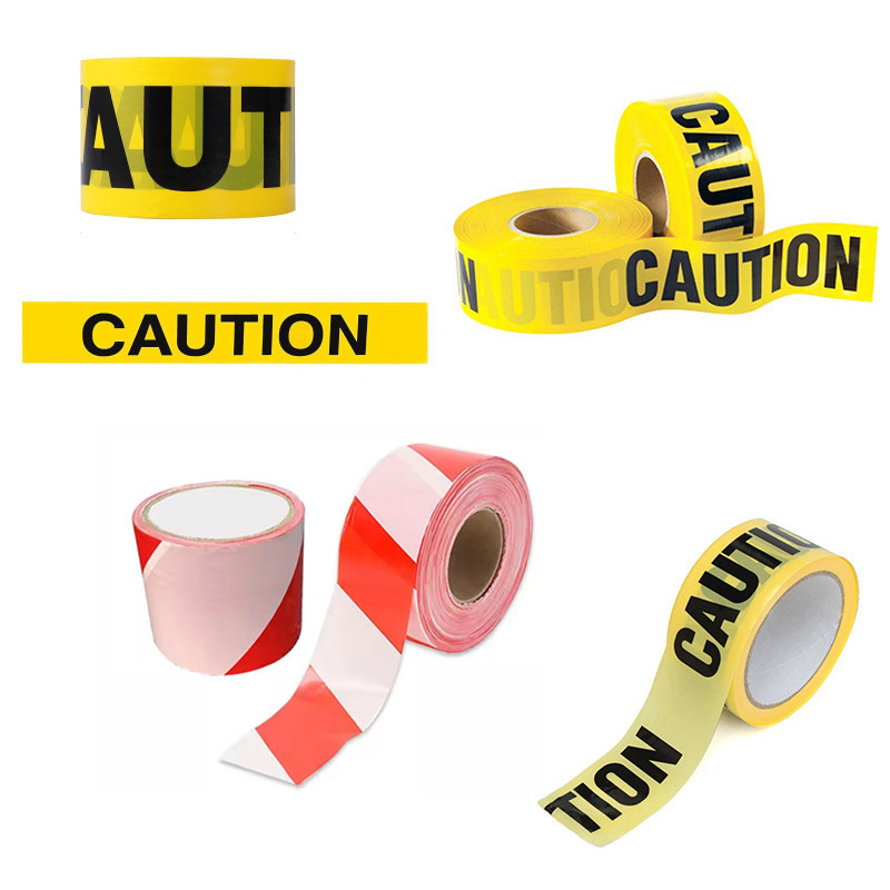Yellow PE Warning Tape Decorative Tape Safety Marker Indicator Tape