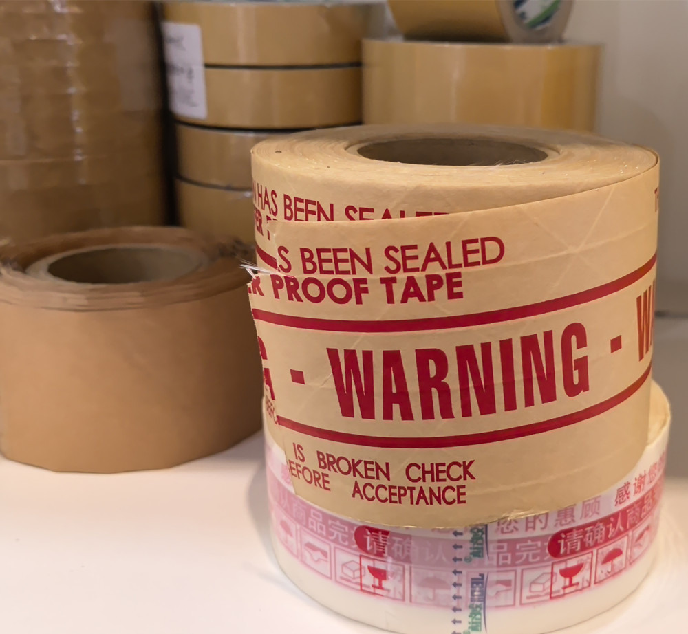Custom logo printed packing tape Printed Kraft Tape Water Activated Tape