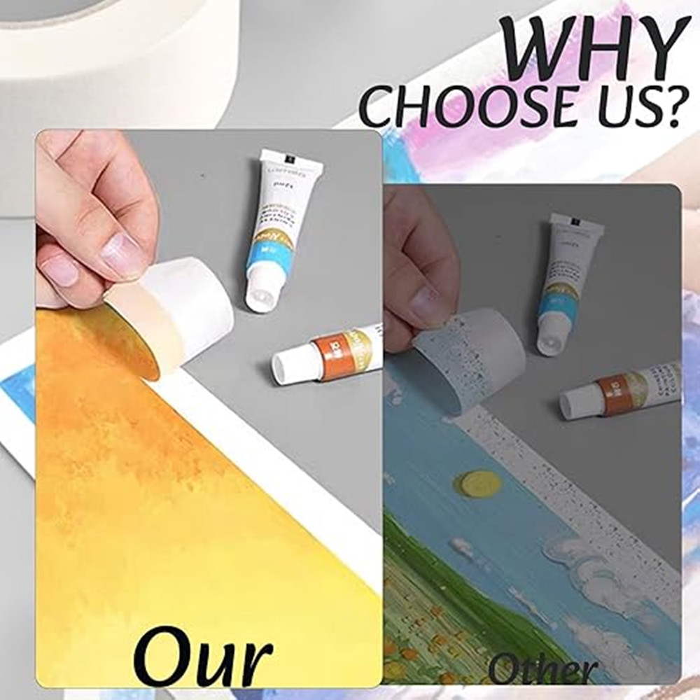 No residue masking tape Household masking tape Easy tear masking tape 