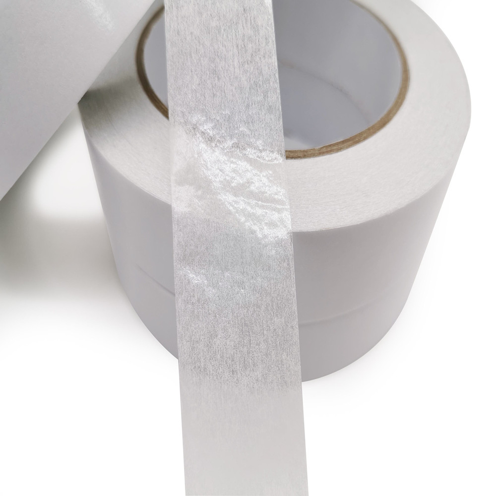 White Acrylic Glue Cotton Paper Double Sided Tape For Electronics Packaging Craft DIY