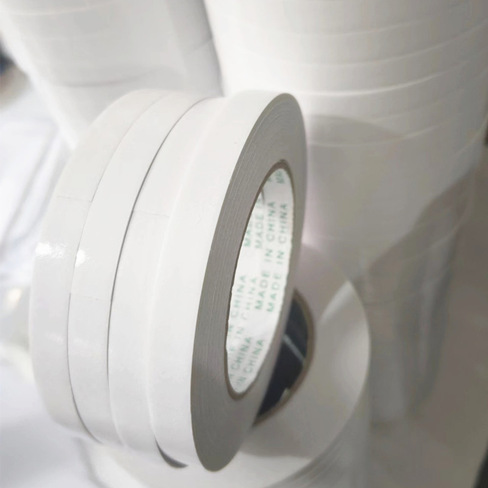 High Viscosity Tissue Double Sided Cotton Paper Tape Heat Resistant Easy Tear Adhesive Tape