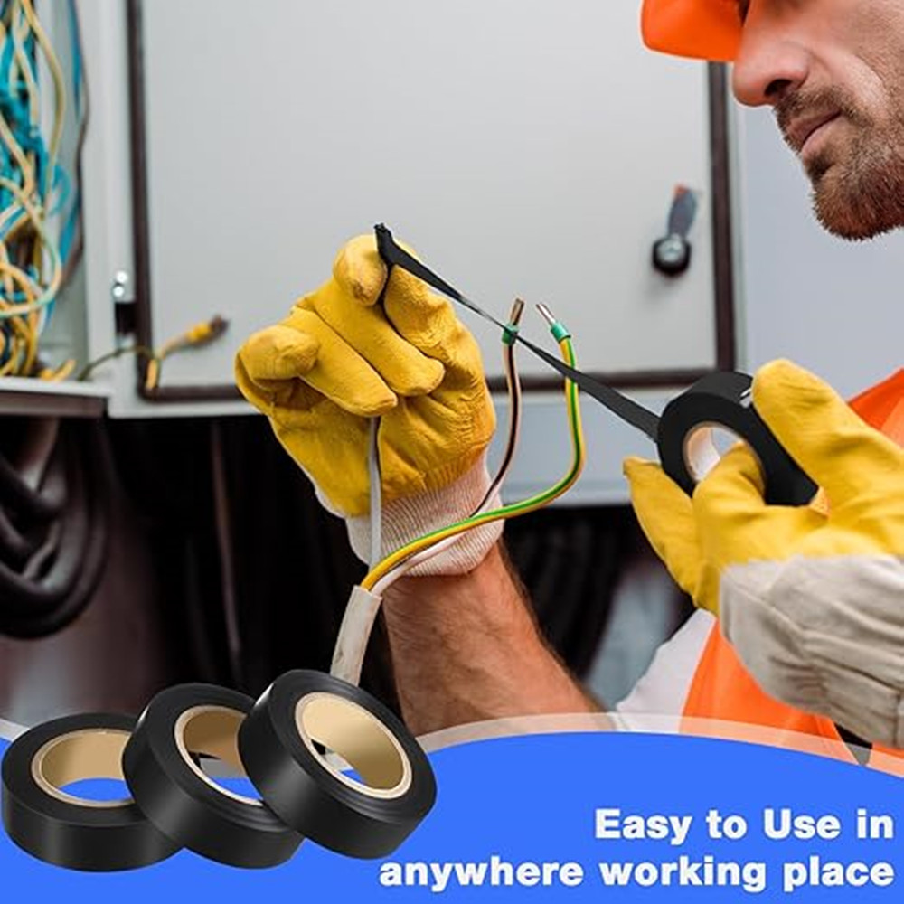 PVC Electrical Insulation Tape Black PVC Tape, good insulation, flame retardant