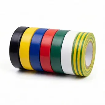 PVC Electrical Insulation Tape Color PVC Tape, good insulation, flame retardant