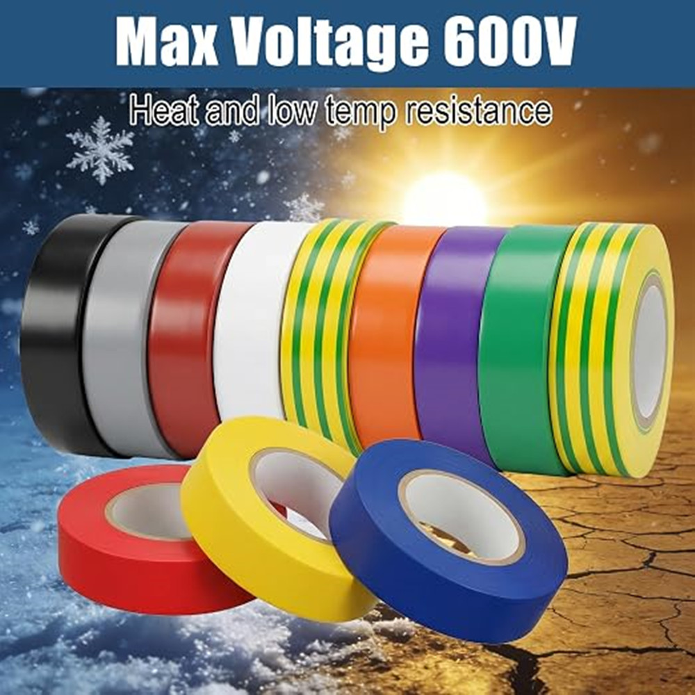 PVC Electrical Insulation Tape Color PVC Tape, good insulation, flame retardant