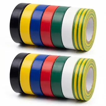 PVC Electrical Insulation Tape Color PVC Tape, good insulation, flame retardant