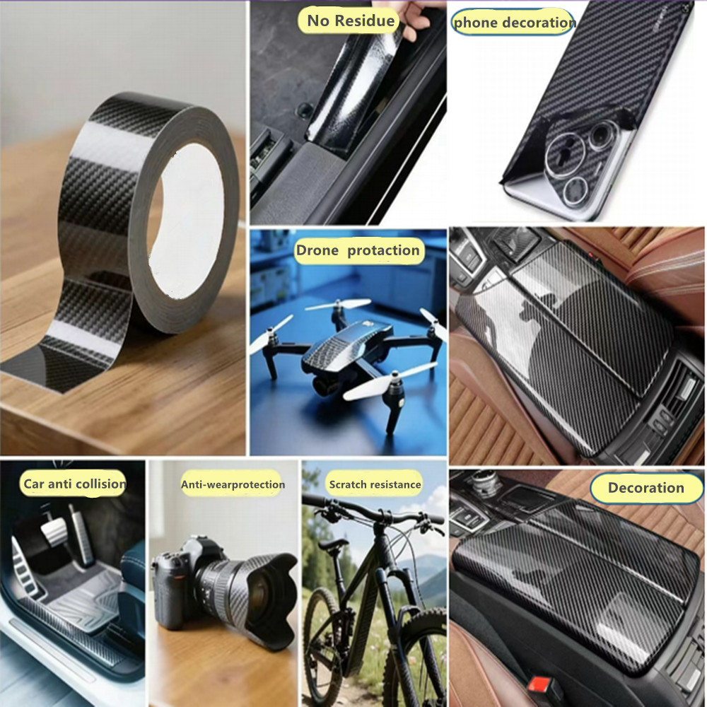 3D Car Carbon Fiber Tape Automotive Carbon Fiber Tape Waterproof Carbon Fiber Tape Heat Resistant Carbon Fiber Tape