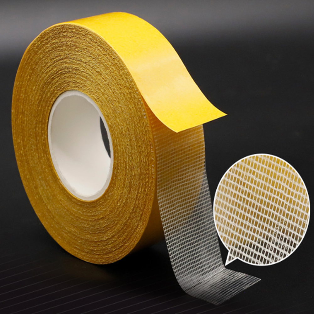 Double-Sided Mesh Cloth Duct Tape, High Tack Residue-Free Carpet Adhesive
