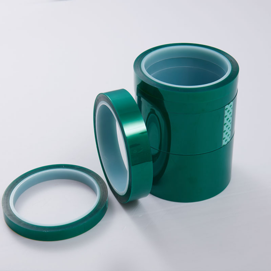 Green PET Silicone Masking Tape High temperature resistant, no residue after removal Heat resistant masking tape for painting & soldering  