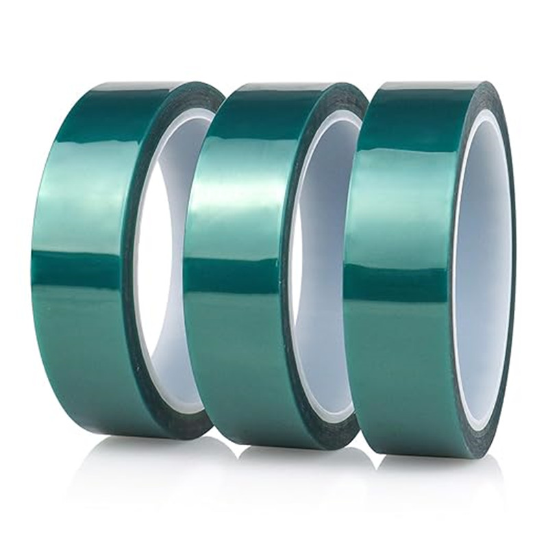 Green PET Silicone Masking Tape High temperature resistant, no residue after removal Heat resistant masking tape for painting & soldering  